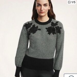 Womens Brooks Brothers 100% merino wool sweater